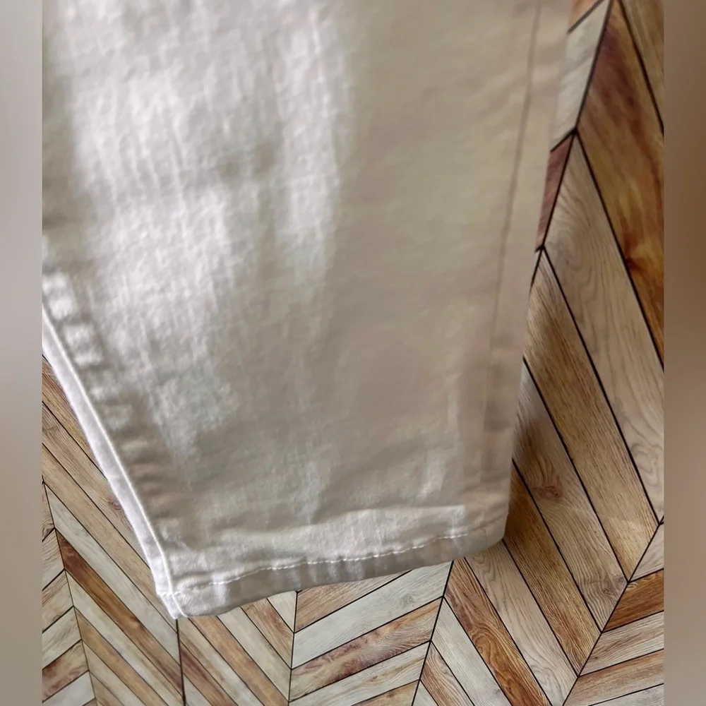Soho Taper Ankle White Jeans Front And Back Pockets High Waisted Women's Size 12 - Picture 5 of 7